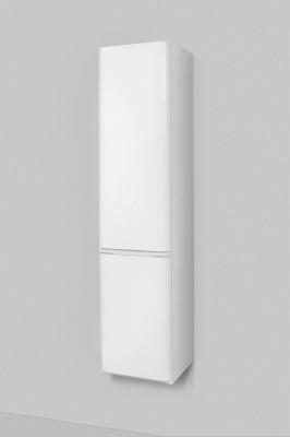 M55CHL0341WG BLISS, шкаф-колонна подвесной, левый, 34см, двери с доводчиками, белый,глянец 