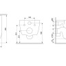 DX86C1700SC Sirius подвесной унитаз безободковый с сиденьем микролифт - DX86C1700SC Sirius подвесной унитаз безободковый с сиденьем микролифт