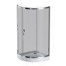 W83G-315-090CG Like Solo Slide Стекла для душ. ограждения 90x90, стекло тонированное, проф хром глян - W83G-315-090CG Like Solo Slide Стекла для душ. ограждения 90x90, стекло тонированное, проф хром глян