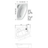 Ванна акриловая Ravak Asymmetric 170x110 L - Ванна акриловая Ravak Asymmetric 170x110 L
