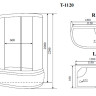 Timo Standart T-1120 R душевая кабина (120*85*220), шт - Timo Standart T-1120 R душевая кабина (120*85*220), шт