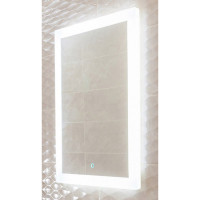 Зеркало Naomi LED 400х640 c сенсором и часами ЗЛП100