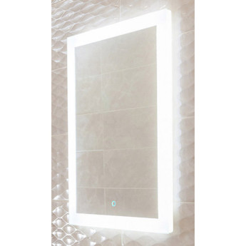 Зеркало Naomi LED 400х640 c сенсором и часами ЗЛП100 