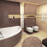 Ванна акриловая EXCELLENT Glamour 150x150 - Ванна акриловая EXCELLENT Glamour 150x150
