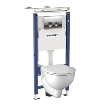 Унитаз Kolo NEW ECO с инсталляцией Geberit Delta 458.122.NE.1 