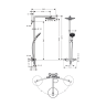 Душевая система Hansgrohe Raindance Select Showerpipe S240 2jet белый/хром 27129400 - Душевая система Hansgrohe Raindance Select Showerpipe S240 2jet белый/хром 27129400