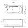 Ванна акриловая Kolpa-San String Basis 150x70 - Ванна акриловая Kolpa-San String Basis 150x70