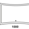Зеркало Silence LED 1000х680 с сенсором ЗЛП457 - Зеркало Silence LED 1000х680 с сенсором ЗЛП457