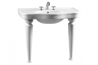 Vitra Efes 6209B003-0001 раковина 100 см Турция. Гарантия 10 лет. Раковина 100 см установка на консольные ножки 2 шт. Размер (ШхГ) 1000х575