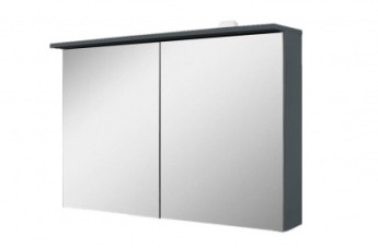 M70AMCX1001GM SPIRIT 2.0, Зеркальный шкаф с LED-подсветкой, 100 см, цвет: графит, матовый 