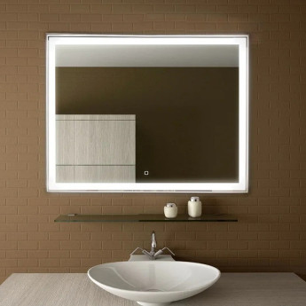 Зеркало Aralia LED 800х600 с сенсором алюм. профиль ЗЛП473 