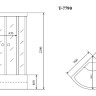 Timo Lux T-7790 душевая кабина (90*90*220), шт - Timo Lux T-7790 душевая кабина (90*90*220), шт