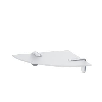 A8434900 X-Joy Угловая стеклянная полка, 20 см Стеклянная полка угловая, 20 см A8434900 X-Joy