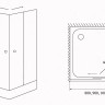 Timo душевой угол TL-8002 Romb Glass (80*80*200), шт - Timo душевой угол TL-8002 Romb Glass (80*80*200), шт