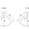 Timo душевой угол TL-9001 Romb Glass (90*90*200), шт - Timo душевой угол TL-9001 Romb Glass (90*90*200), шт