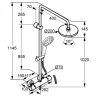 Душевая система Kludi Dual Shower System 6609505-00 с термостатом - Душевая система Kludi Dual Shower System 6609505-00 с термостатом