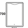 Зеркало Amaze LED 500х700 c сенсором ЗЛП480 - Зеркало Amaze LED 500х700 c сенсором ЗЛП480