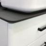 Тумба-умывальник Comforty Амстердам 95 белая с черной матовой столешницей с раковиной Comforty T-Y9378 - Тумба-умывальник Comforty Амстердам 95 белая с черной матовой столешницей с раковиной Comforty T-Y9378
