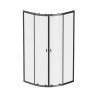 W88G-205-090BT X-Joy Twin Slide,  Душевое ограждение без  поддона, 90x90, профиль черный - W88G-205-090BT X-Joy Twin Slide,  Душевое ограждение без  поддона, 90x90, профиль черный