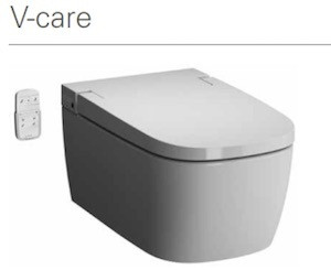 Vitra V-care 5674B003-6103 Basic унитаз безободковый интеллектуальный подвесной  Турция. Гарантия 10 лет. Унитаз подвесной безободковый интеллектуальный с набором функций Baisic. Пульт управления.
