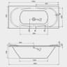 Ванна акриловая Jika ECLIPTICA 180x80 - Ванна акриловая Jika ECLIPTICA 180x80