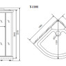 Timo Comfort T-8801 Clean Glass душевая кабина (100*100*220), шт - Timo Comfort T-8801 Clean Glass душевая кабина (100*100*220), шт