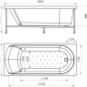 Ванна акриловая Радомир Vanessa Николь 180x80 - Ванна акриловая Радомир Vanessa Николь 180x80