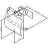 A74341400 Sense L, Держатель для туалетной бумаги с крышкой, хром - A74341400 Sense L, Держатель для туалетной бумаги с крышкой, хром