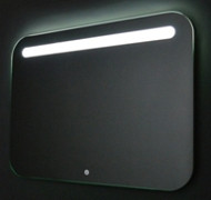 Зеркало Vesta LED 915х685 c сенсором и часами ЗЛП108 