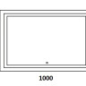 Зеркало Rimini LED 1000х800 с сенсором и часами ЗЛП230 - Зеркало Rimini LED 1000х800 с сенсором и часами ЗЛП230