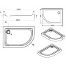 W83T-302R120W Like 120  Поддон для душ. ограждения, правосторонний, 120x80, белый акрил - W83T-302R120W Like 120  Поддон для душ. ограждения, правосторонний, 120x80, белый акрил
